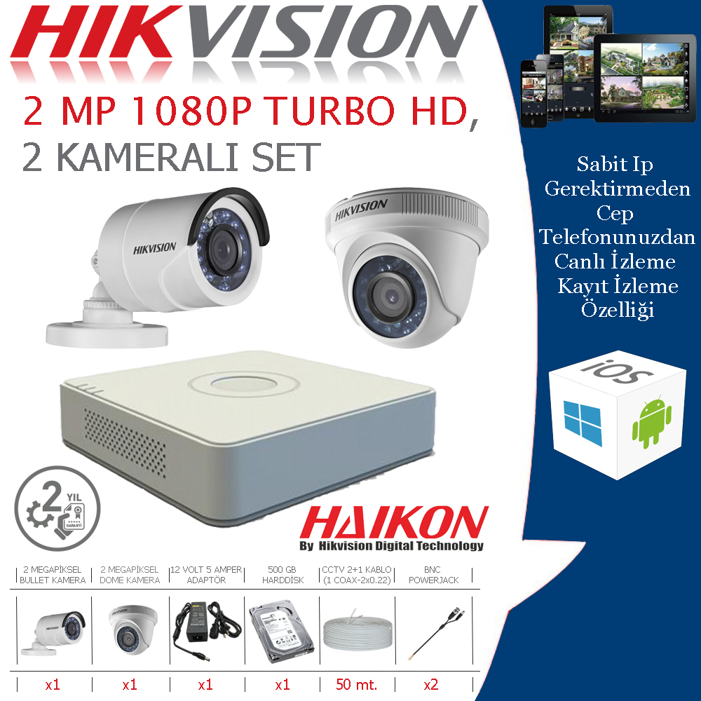 2 Kameralı Set